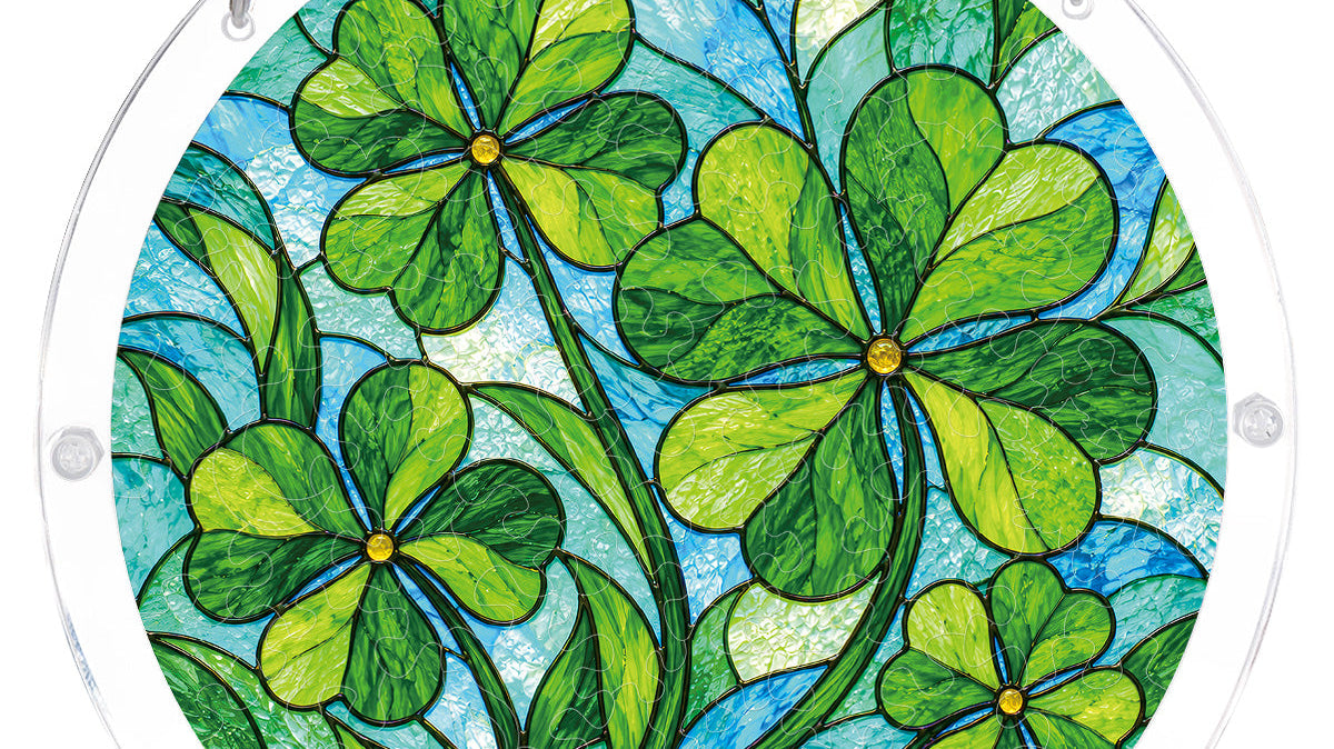 Lucky Clover Light Suncatcher-Acrylic Window Art