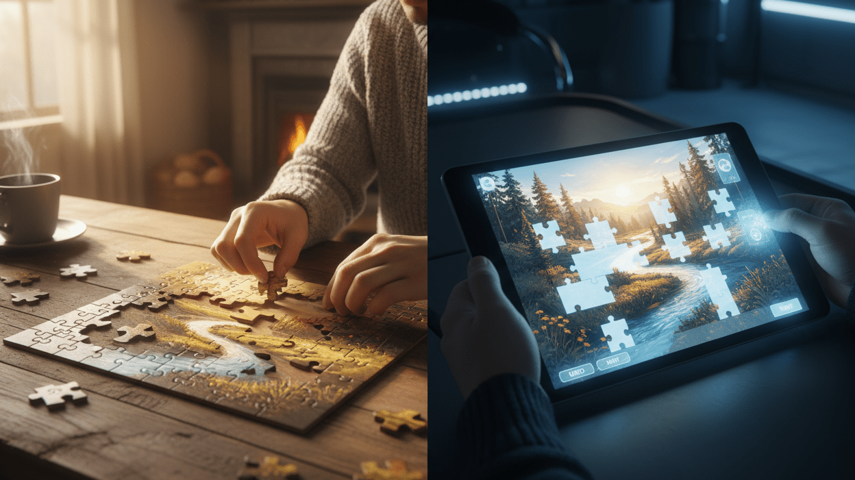 🧩 Are Online Jigsaw Puzzles as Good as Physical Ones? - KAAYEE Puzzle