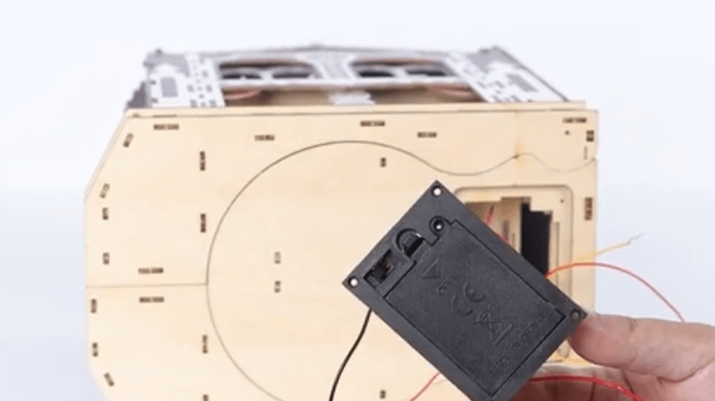 How to Connect the Light Set and Power Supply in Wooden Book Nook Kits - KAAYEE Puzzle