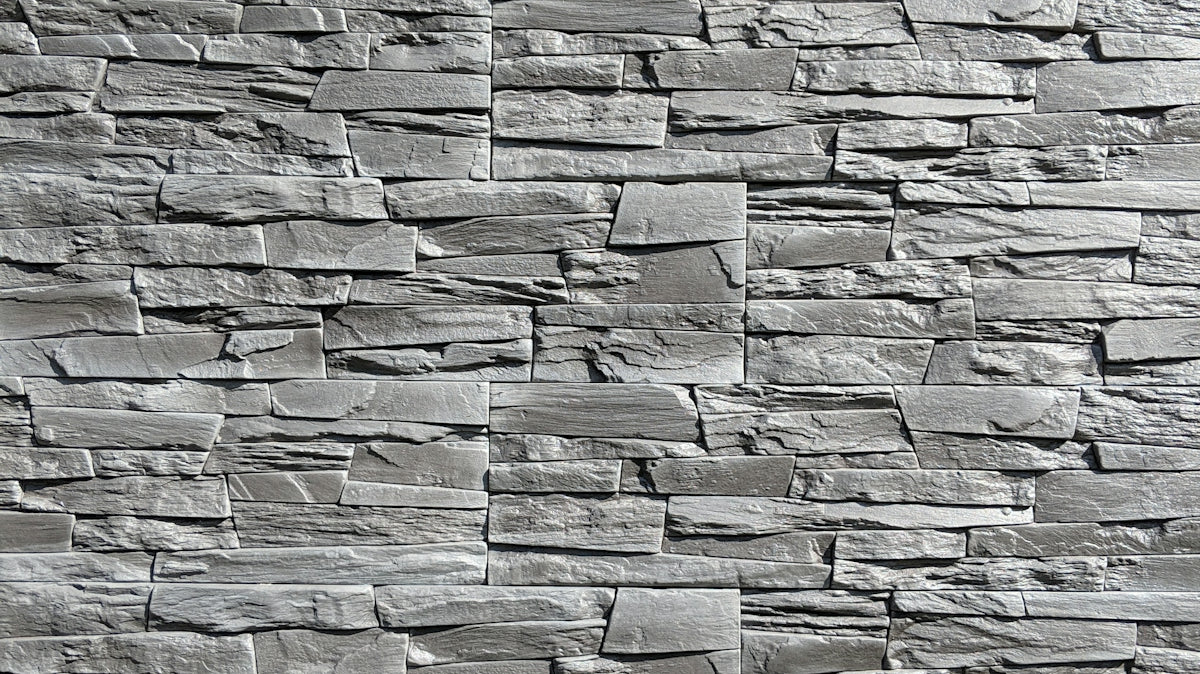 gray stone wall cladding