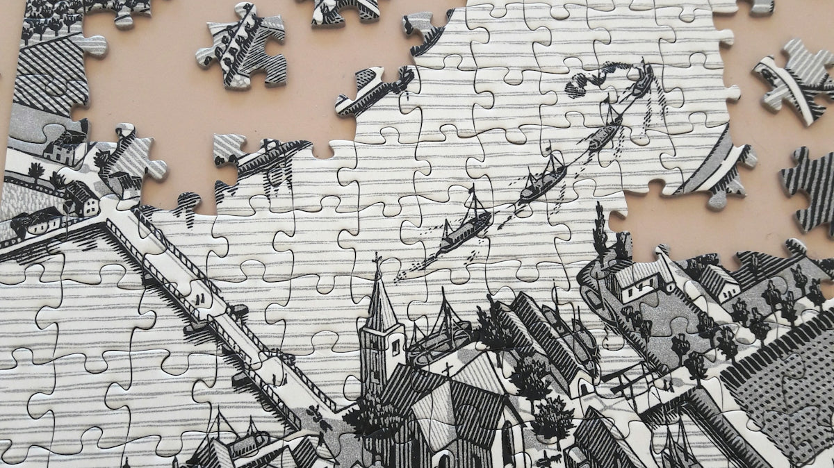 puzzle of town