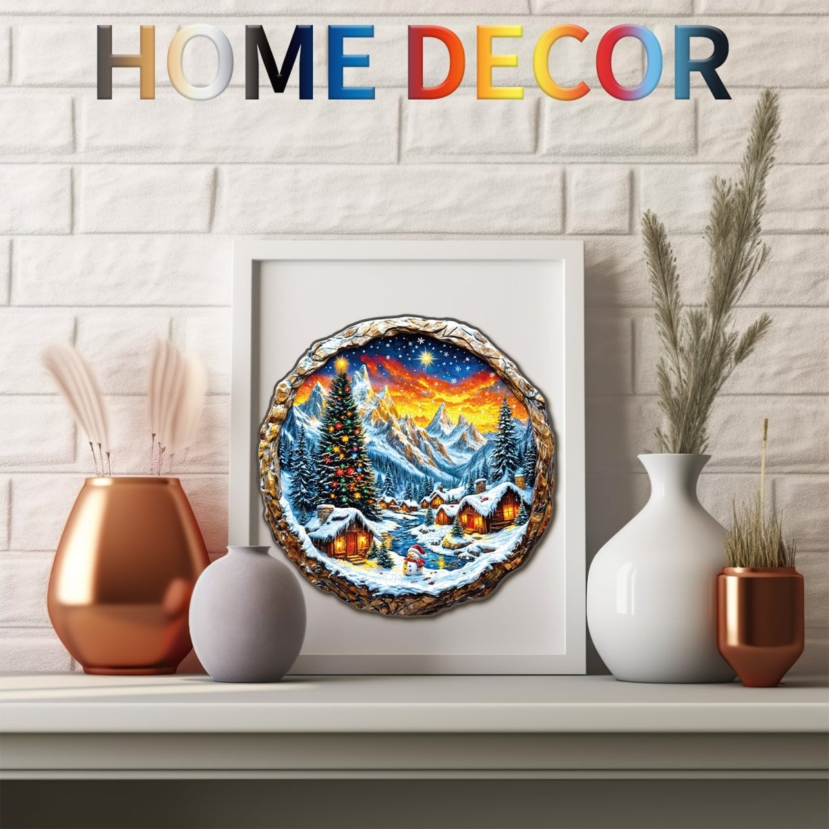 3D Christmas Town 2 Wooden Jigsaw Puzzle - KAAYEE Puzzle