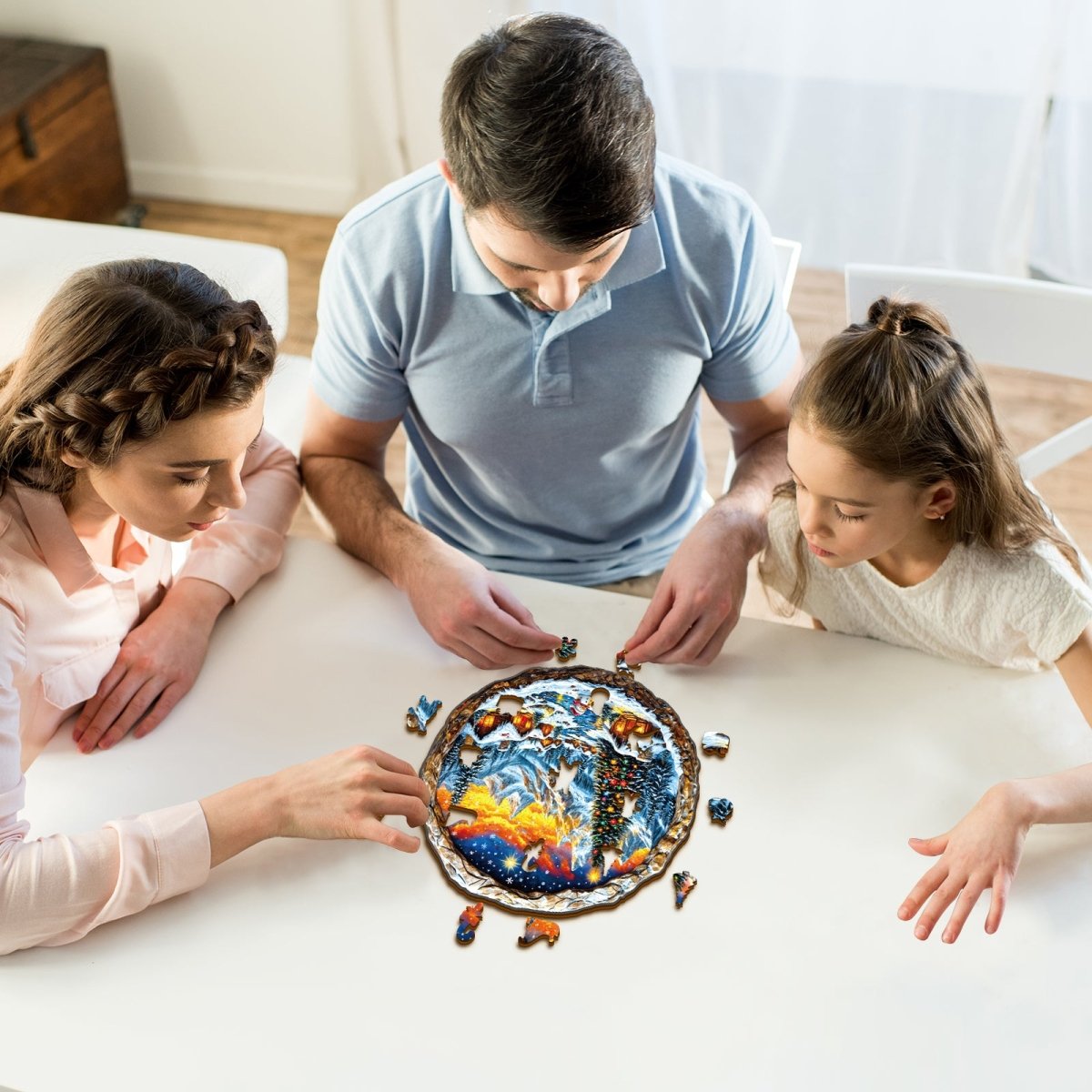 3D Christmas Town 2 Wooden Jigsaw Puzzle - KAAYEE Puzzle