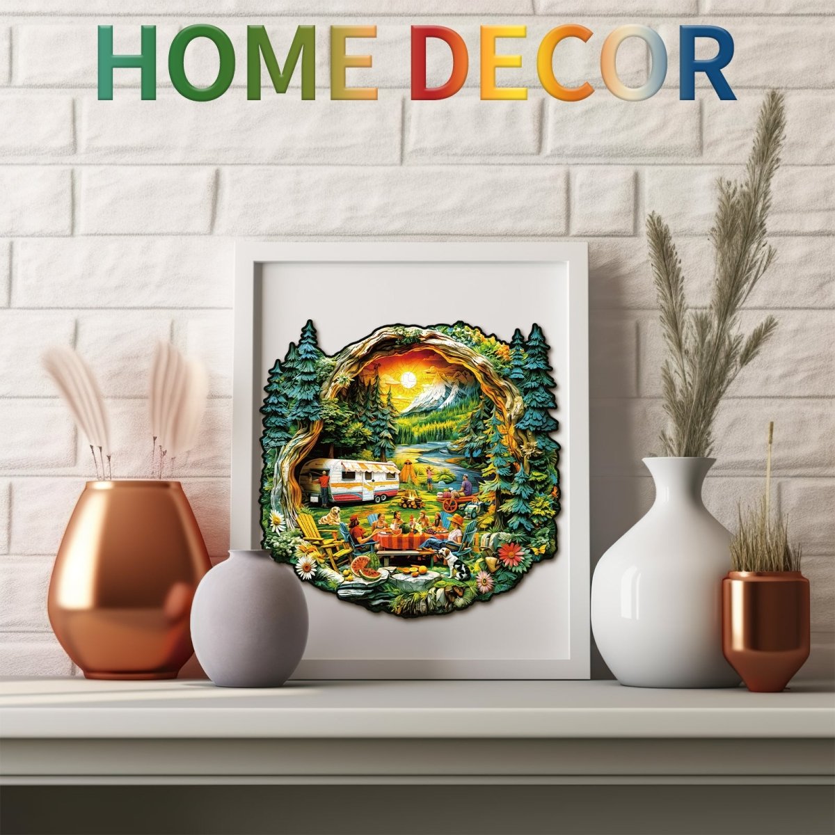 3D Comfortable Campsite Wooden Jigsaw Puzzle - KAAYEE Puzzle