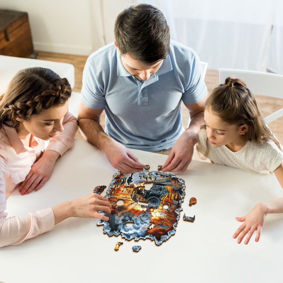 3D Retro Steam Train Wooden Jigsaw Puzzle - KAAYEE Puzzle