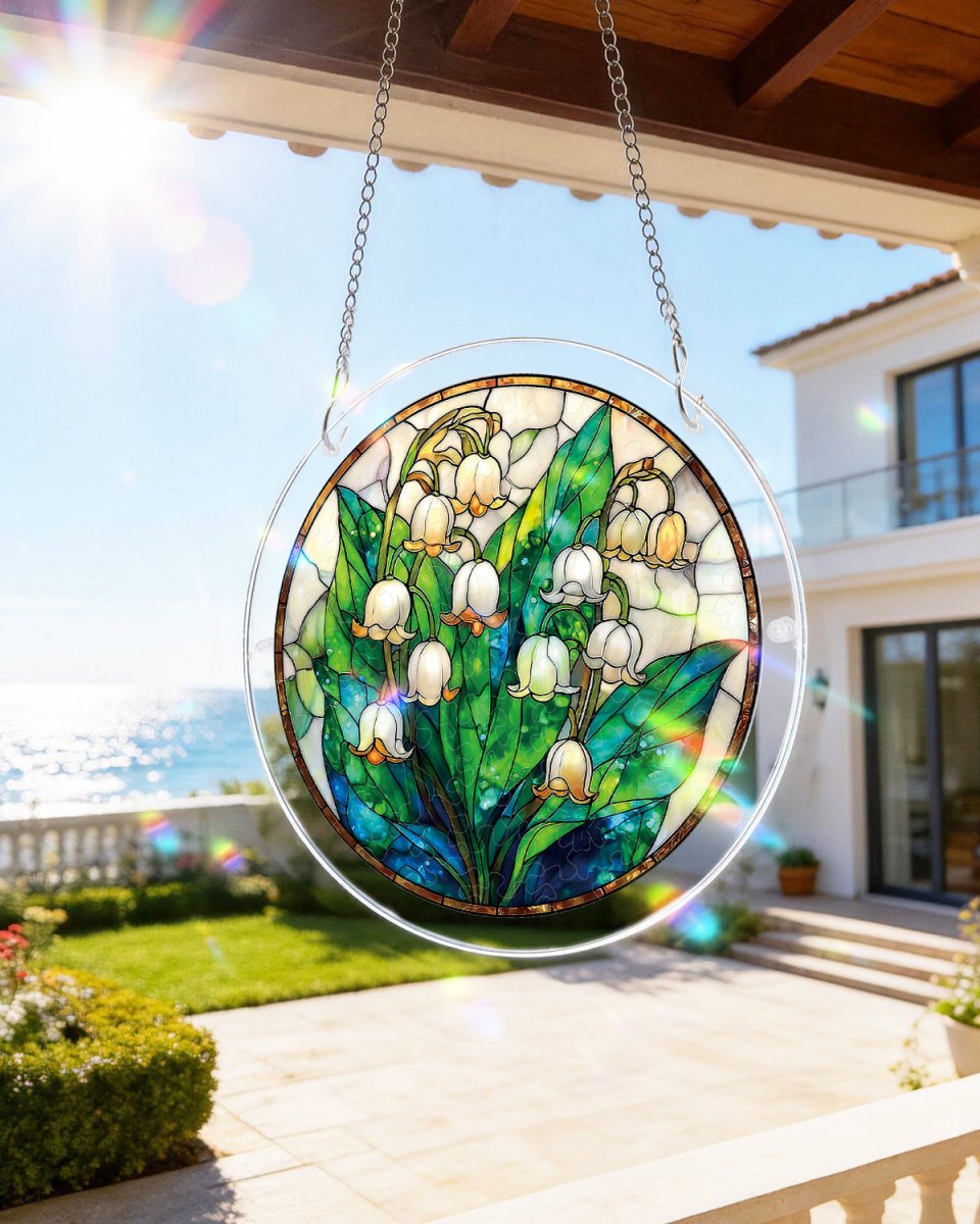 83 - piece Acrylic Jigsaw Puzzle Suncatcher - Secret Lily Valley - KAAYEE Puzzle