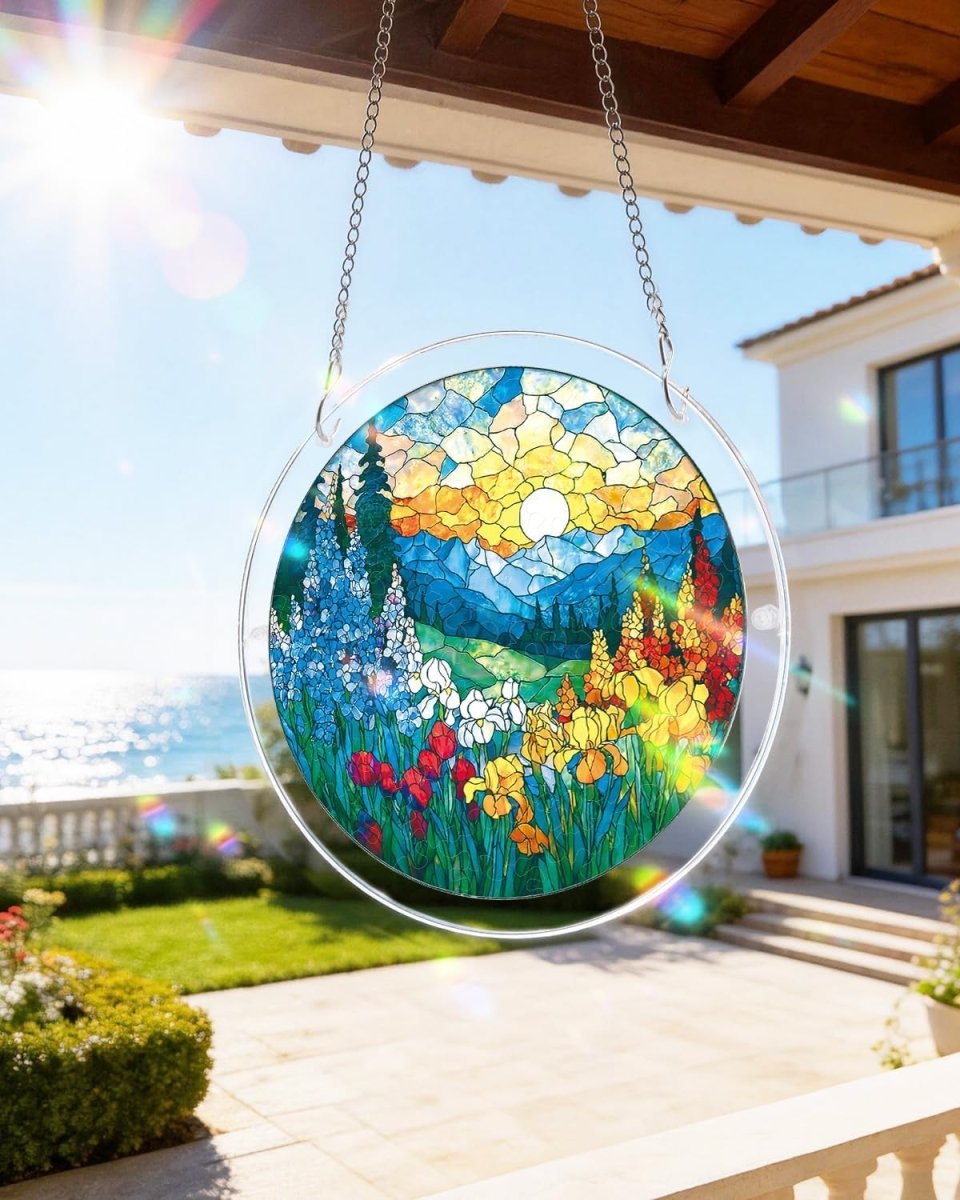 83 - piece Jigsaw Puzzle Acrylic Suncatcher - Dawn Blossom Sea - KAAYEE Puzzle