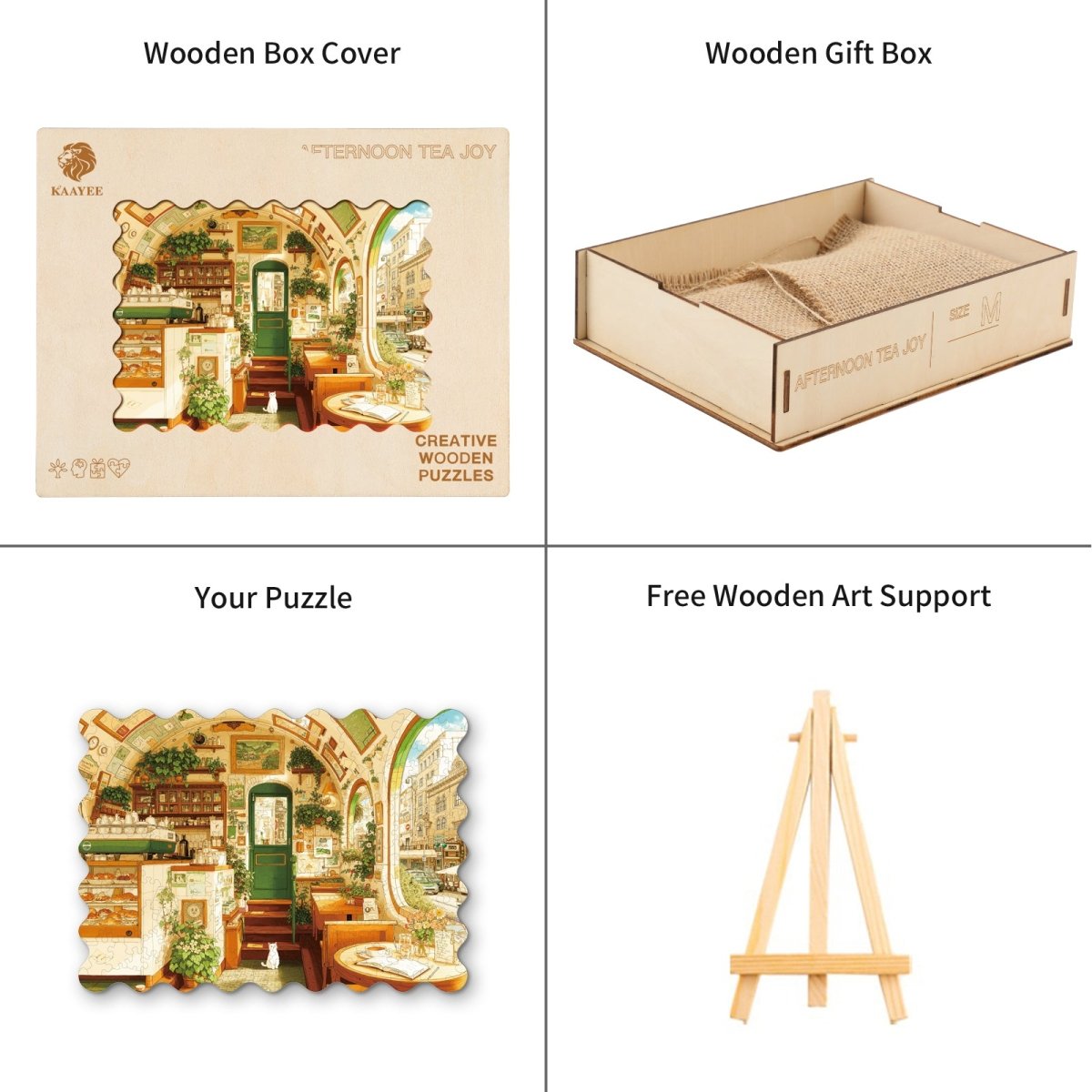 Afternoon Tea Joy Wooden Jigsaw Puzzle - KAAYEE Puzzle