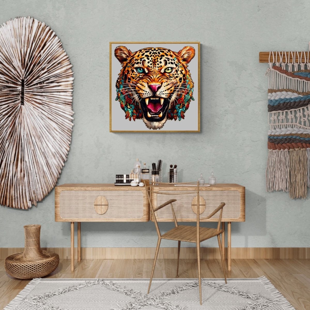 Agile Leopard Wooden Jigsaw Puzzle - KAAYEE Puzzle