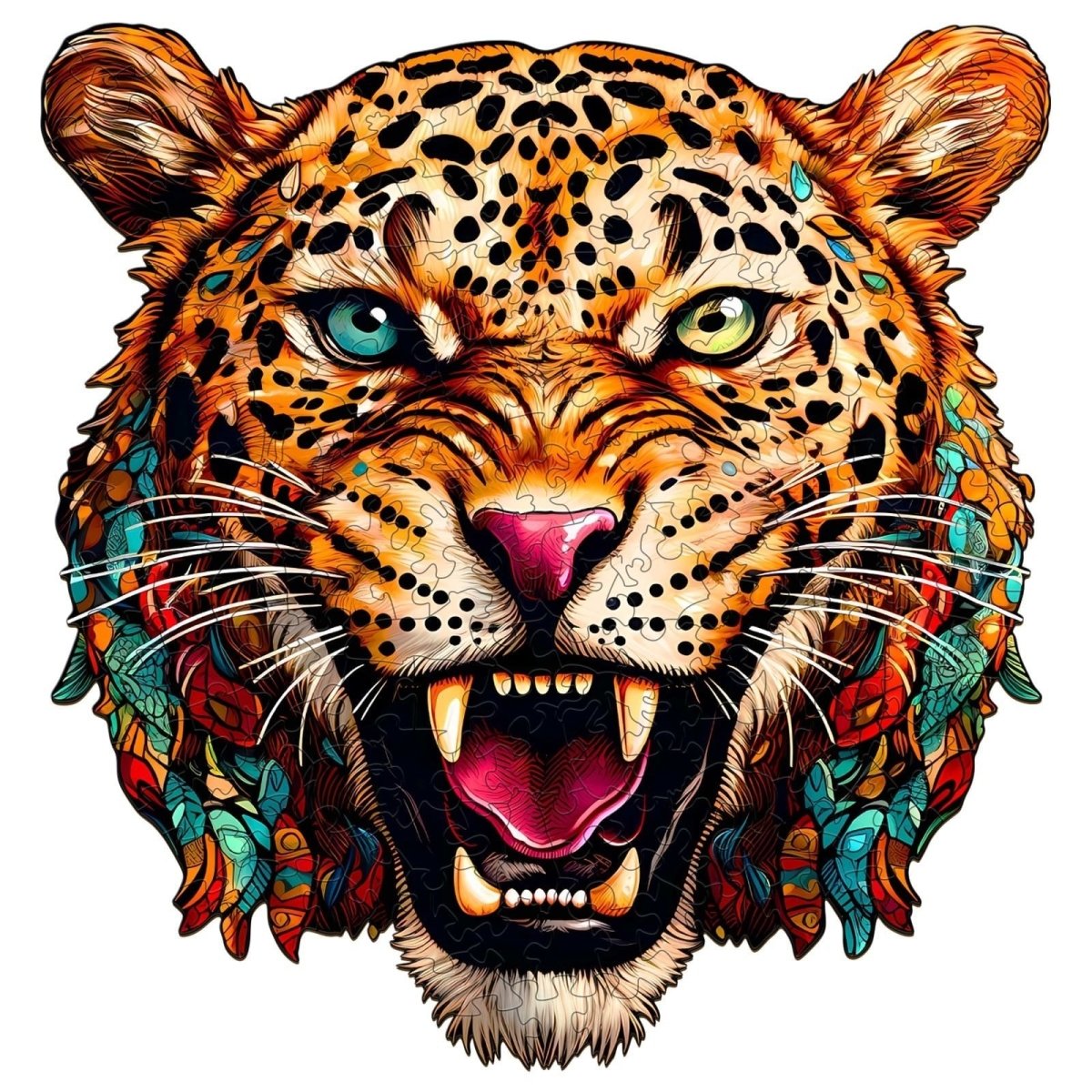Agile Leopard Wooden Jigsaw Puzzle - KAAYEE Puzzle