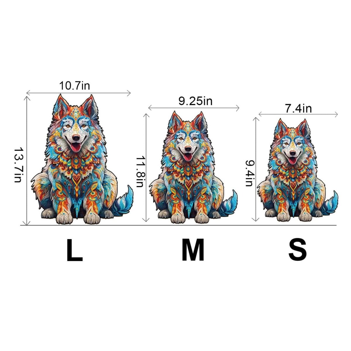 Alaskan Malamute Wooden Jigsaw Puzzle - KAAYEE Puzzle