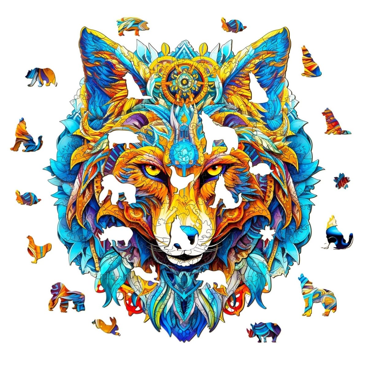 Ambitious Wolf Wooden Jigsaw Puzzle - KAAYEE Puzzle