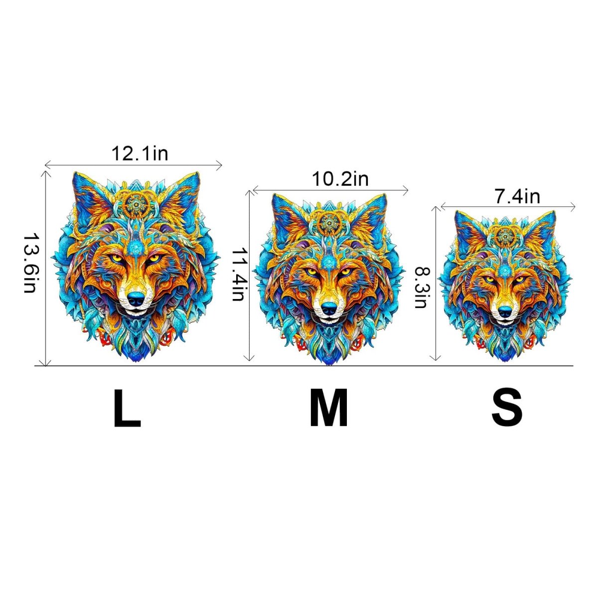 Ambitious Wolf Wooden Jigsaw Puzzle - KAAYEE Puzzle