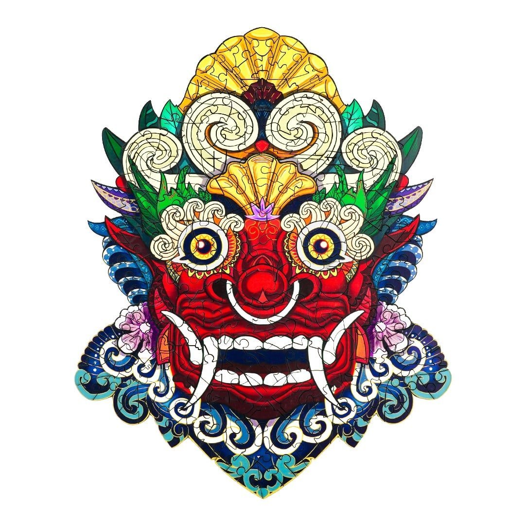 ANCIENT MASK Wooden Jigsaw Puzzle - KAAYEE Puzzle