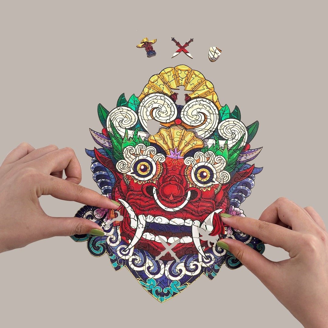 ANCIENT MASK Wooden Jigsaw Puzzle - KAAYEE Puzzle