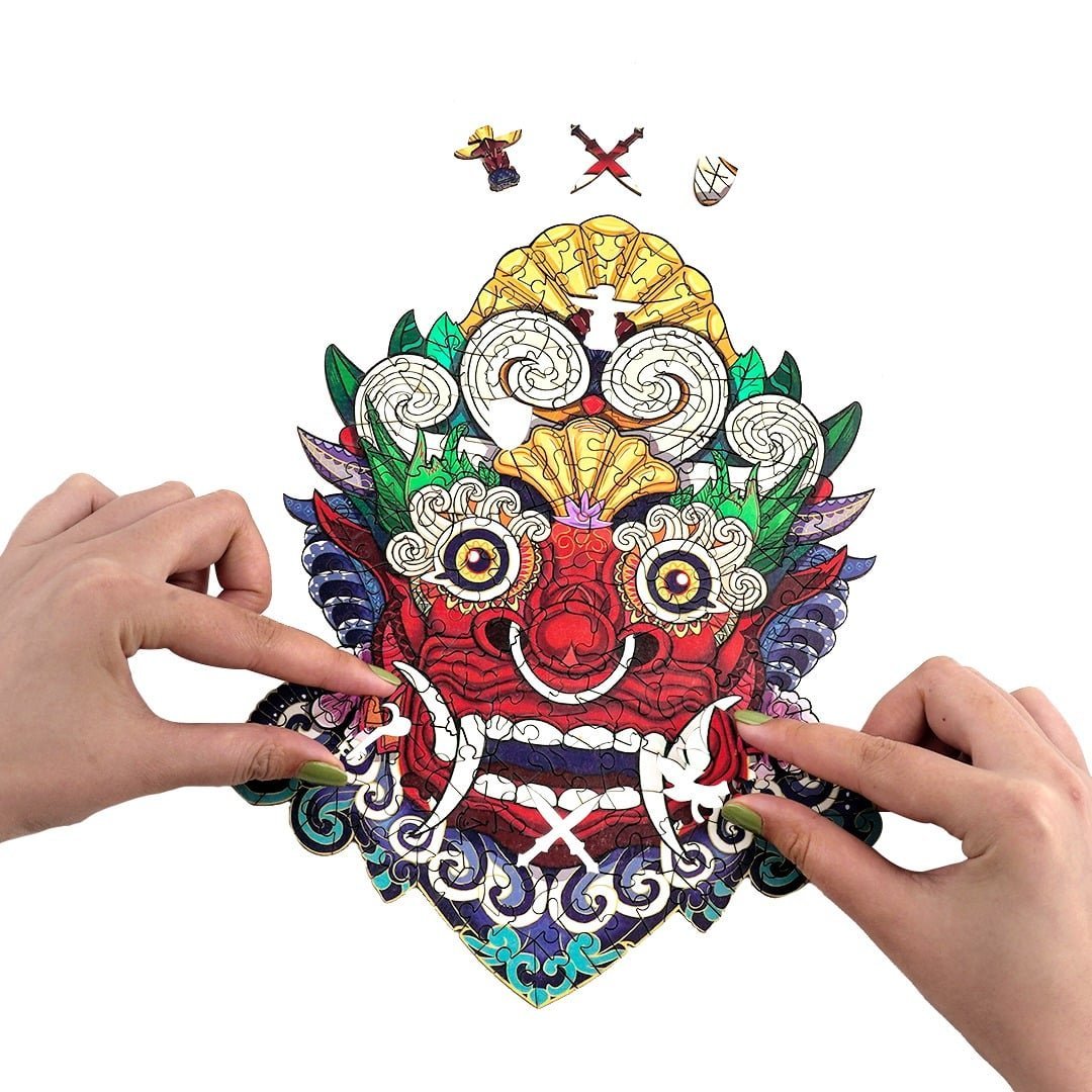 ANCIENT MASK Wooden Jigsaw Puzzle - KAAYEE Puzzle