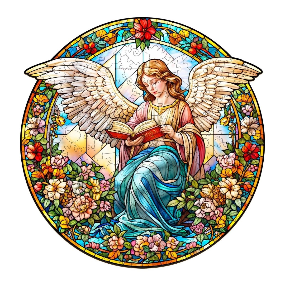 Angelic Garden Wooden Jigsaw Puzzle - KAAYEE Puzzle
