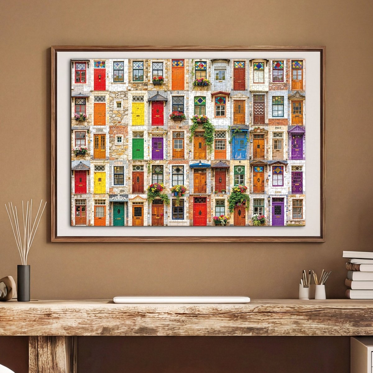 Artistic 1000 - Piece Cardboard Jigsaw Puzzle - A Symphony of Doors - KAAYEE Puzzle