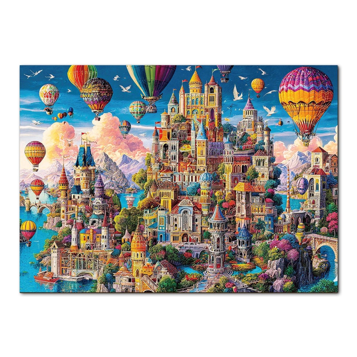 Artistic 1000 - Piece Cardboard Jigsaw Puzzle - Aetherwind City - KAAYEE Puzzle