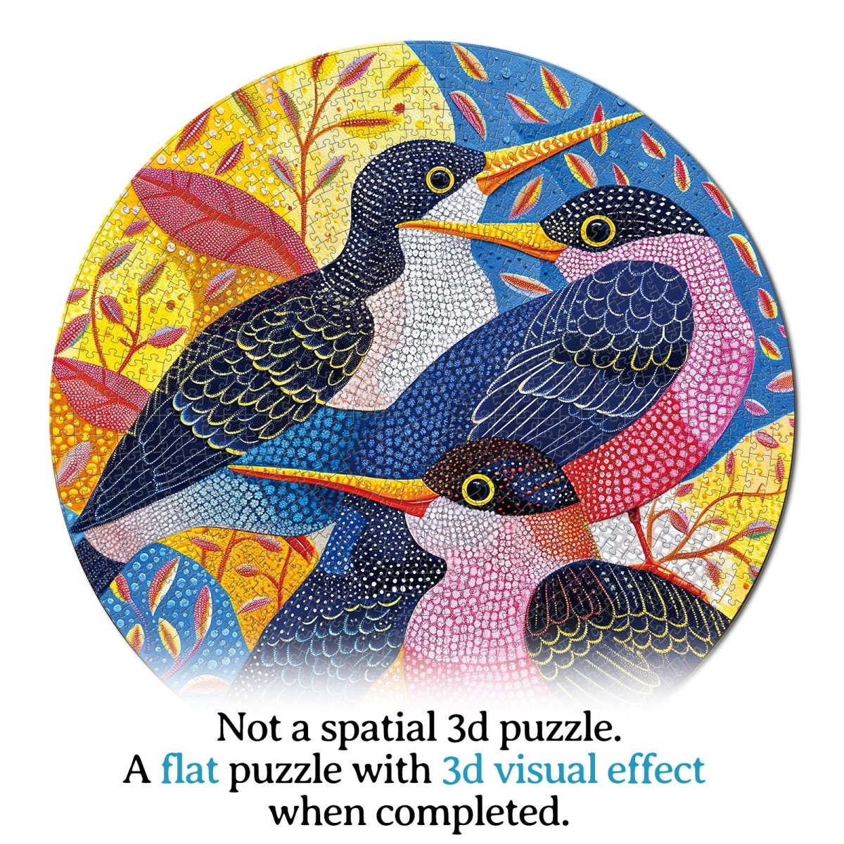 Artistic 1000 - Piece Cardboard Jigsaw Puzzle - Birdsong in Bloom - KAAYEE Puzzle