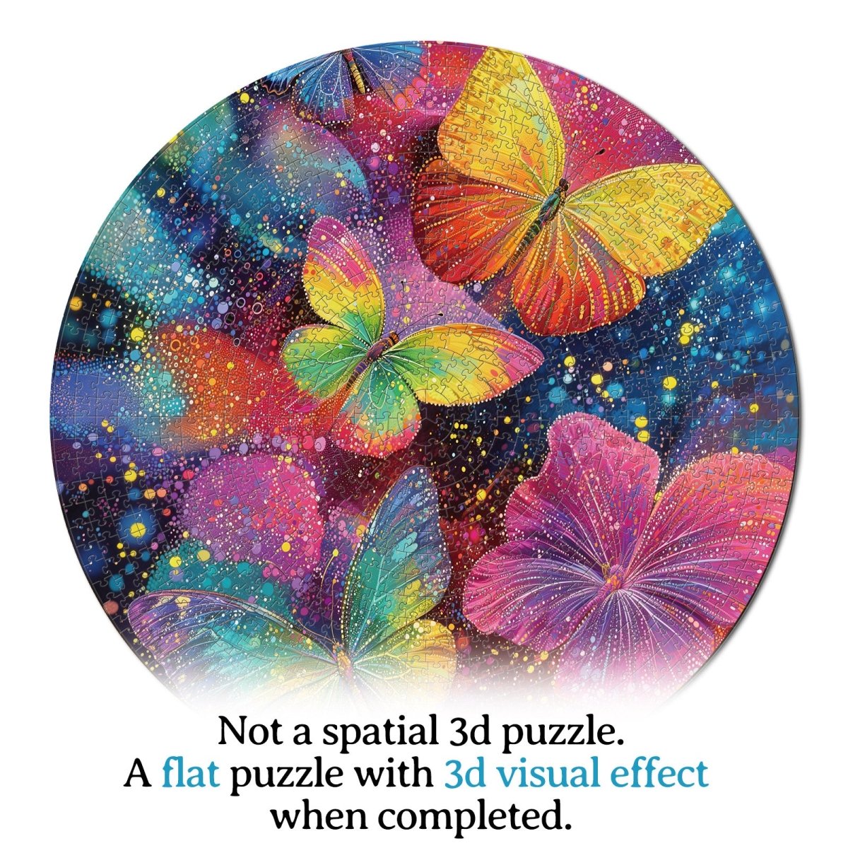 Artistic 1000 - Piece Cardboard Jigsaw Puzzle - Butterfly Dreamscape - KAAYEE Puzzle