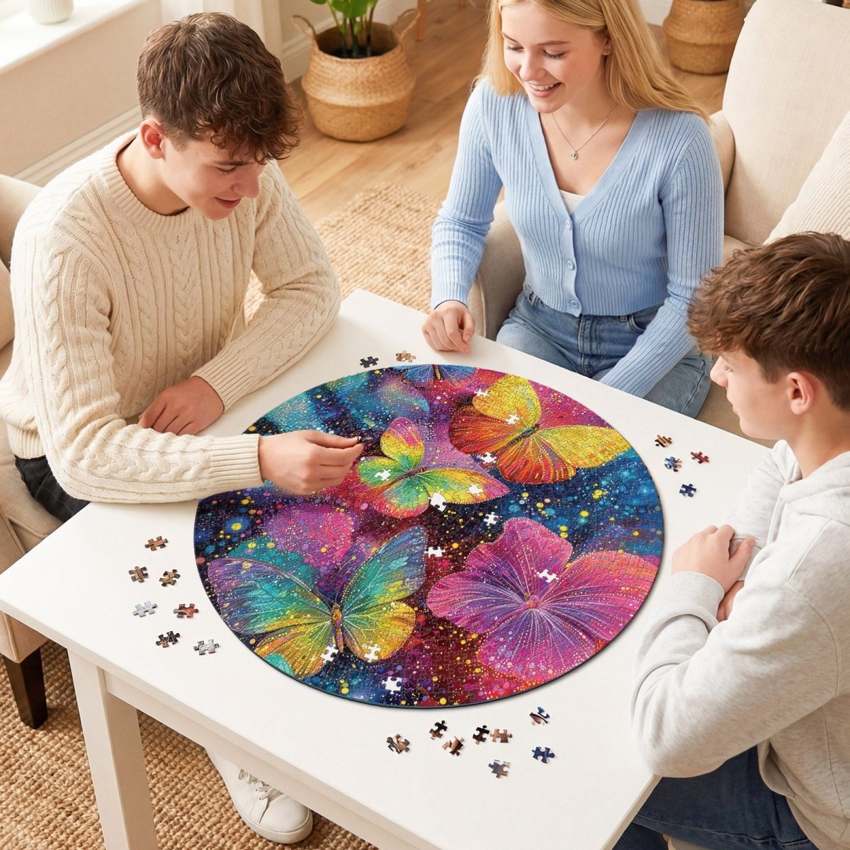 Artistic 1000 - Piece Cardboard Jigsaw Puzzle - Butterfly Dreamscape - KAAYEE Puzzle