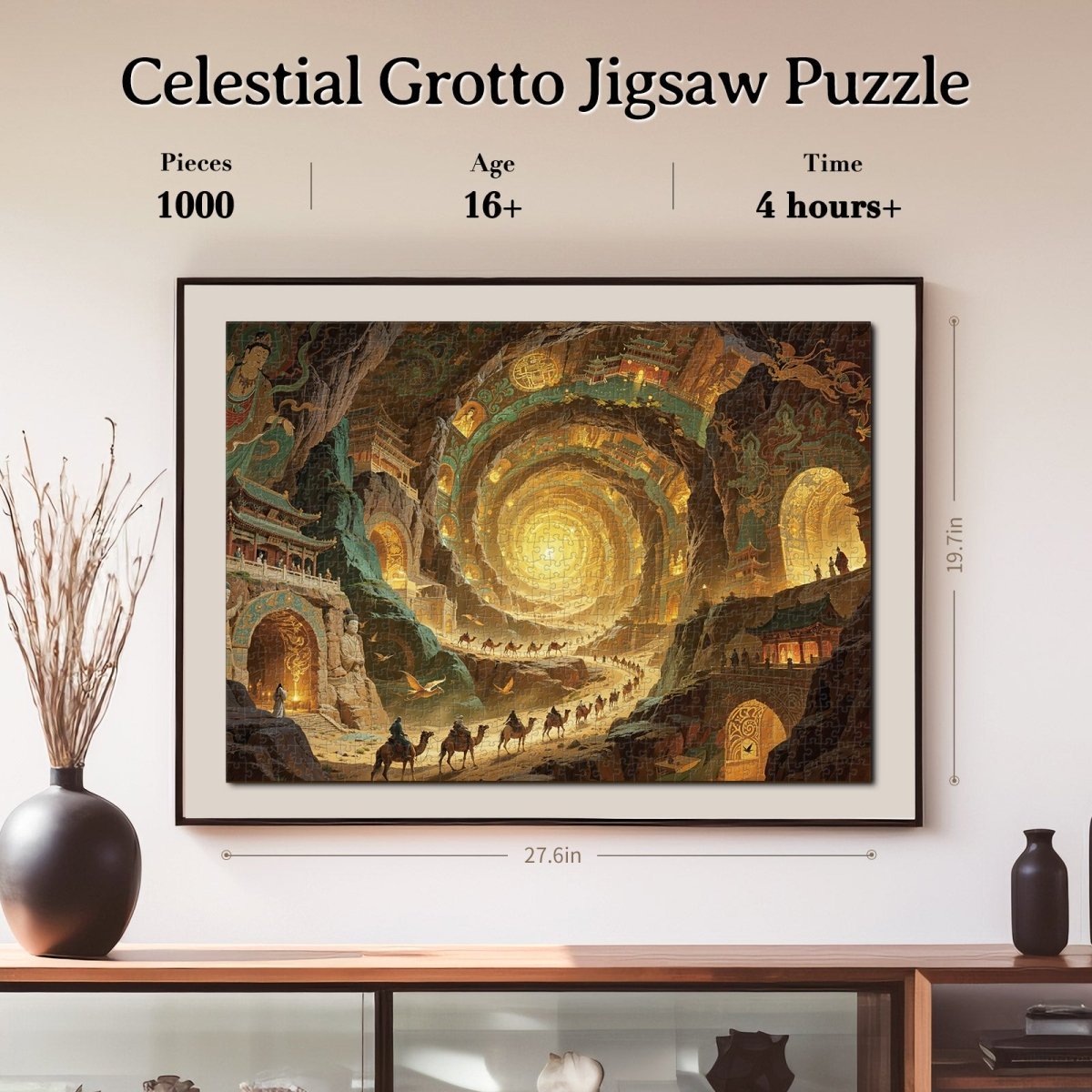 Artistic 1000 - Piece Cardboard Jigsaw Puzzle - Celestial Grotto - KAAYEE Puzzle