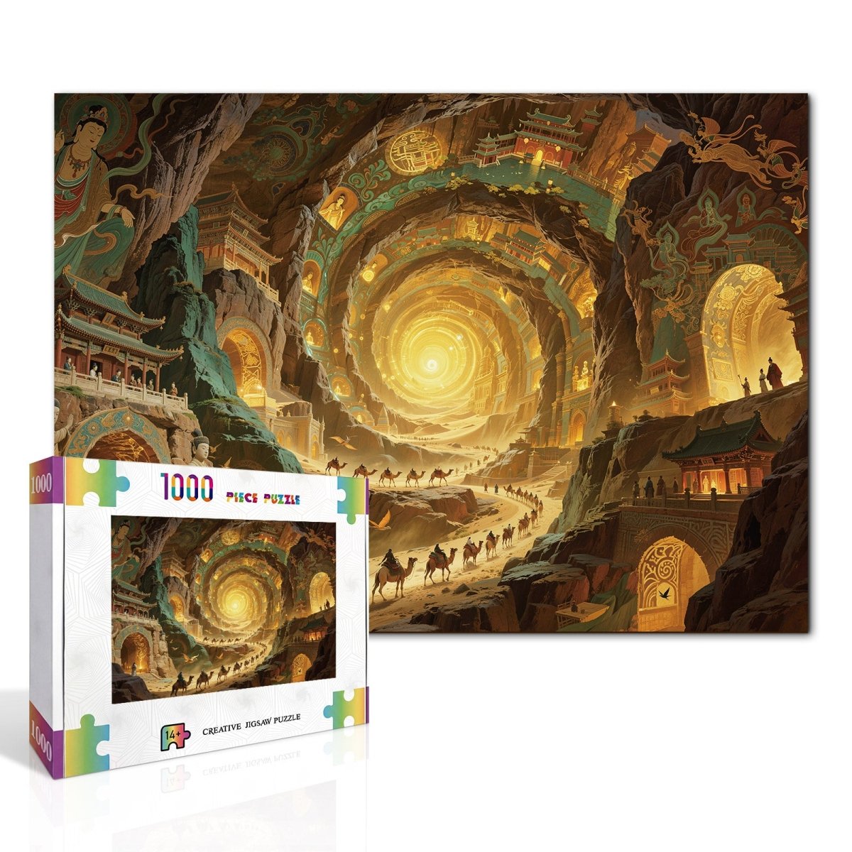 Artistic 1000 - Piece Cardboard Jigsaw Puzzle - Celestial Grotto - KAAYEE Puzzle