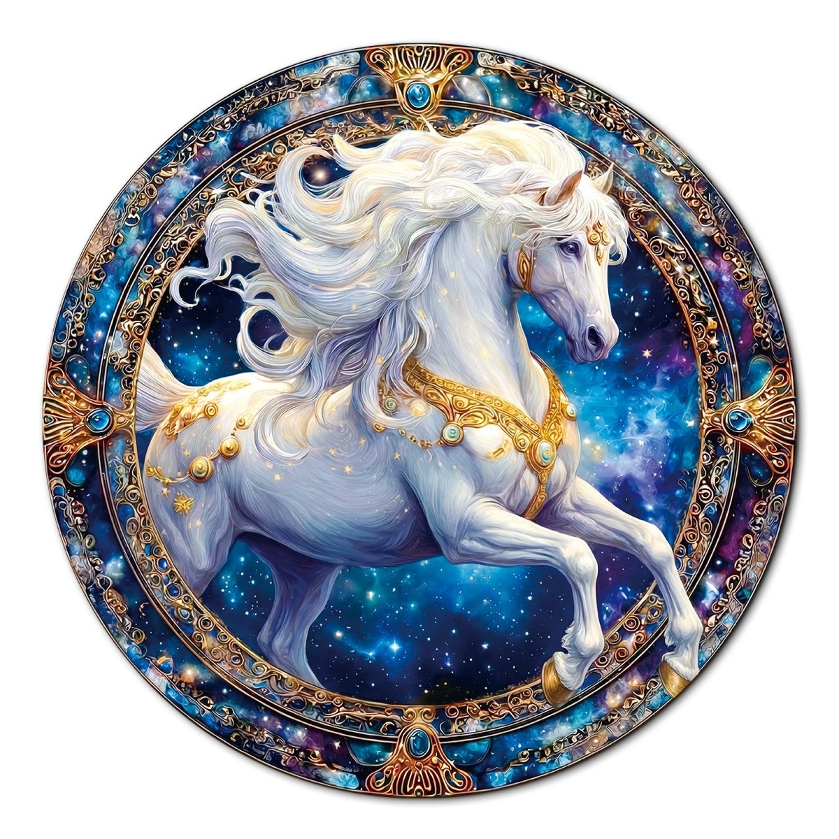 Artistic 1000 - Piece Cardboard Jigsaw Puzzle - Cosmic Horse - KAAYEE Puzzle