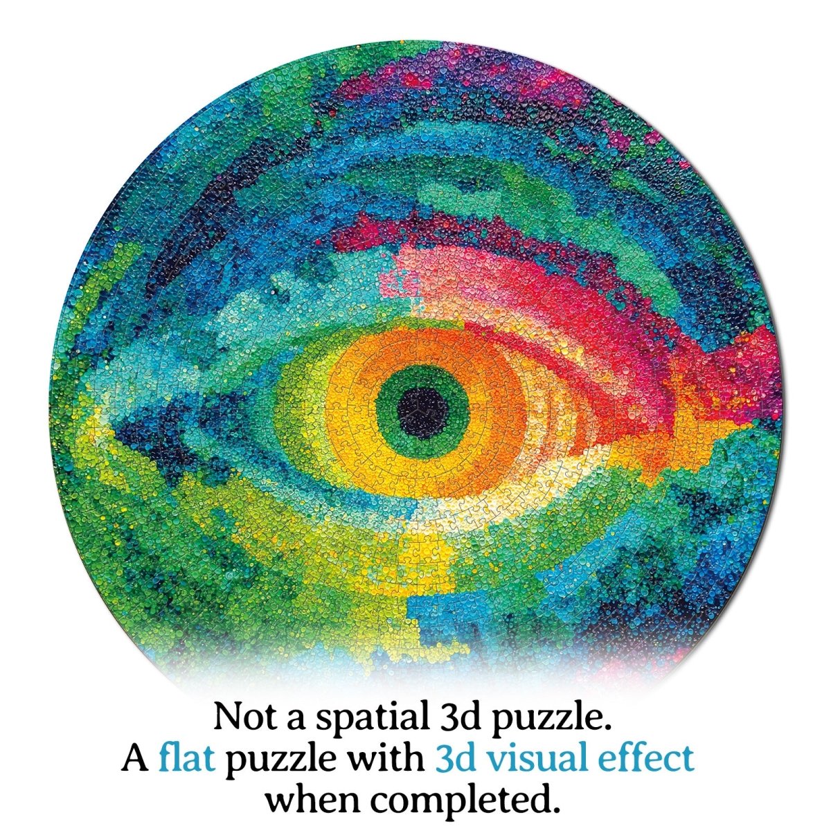 Artistic 1000 - Piece Cardboard Jigsaw Puzzle - Eye of Colors - KAAYEE Puzzle