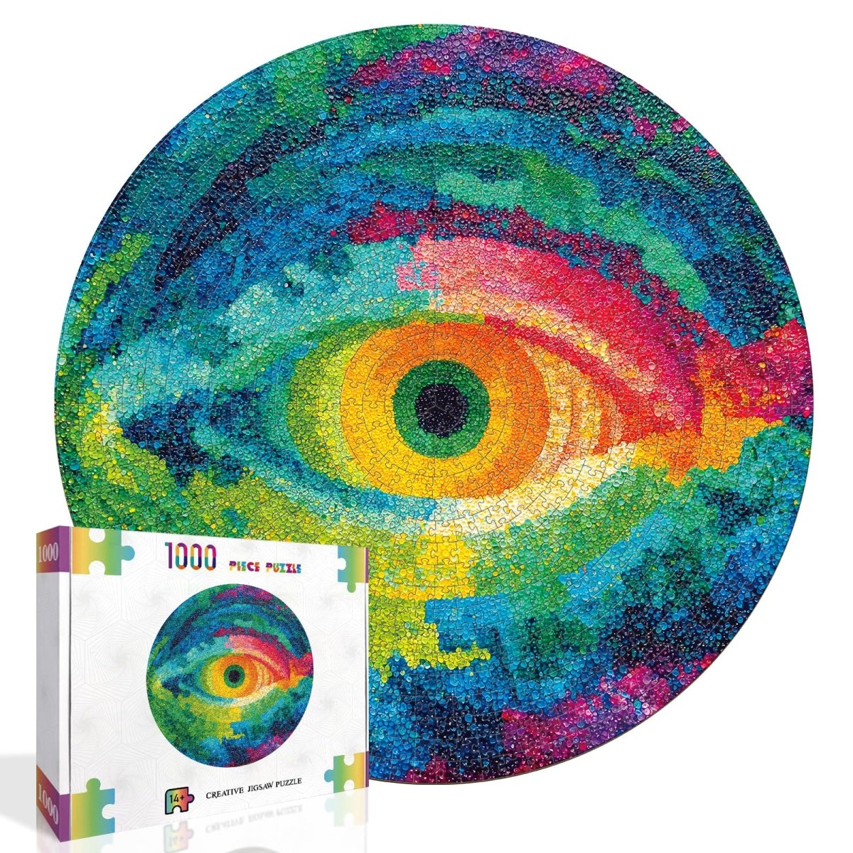 Artistic 1000 - Piece Cardboard Jigsaw Puzzle - Eye of Colors - KAAYEE Puzzle