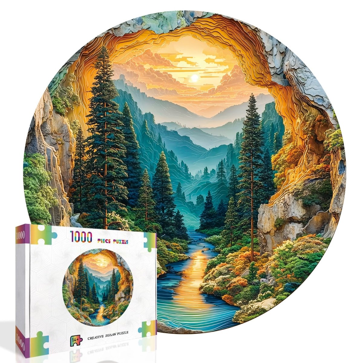 Artistic 1000 - Piece Cardboard Jigsaw Puzzle - Forest - KAAYEE Puzzle