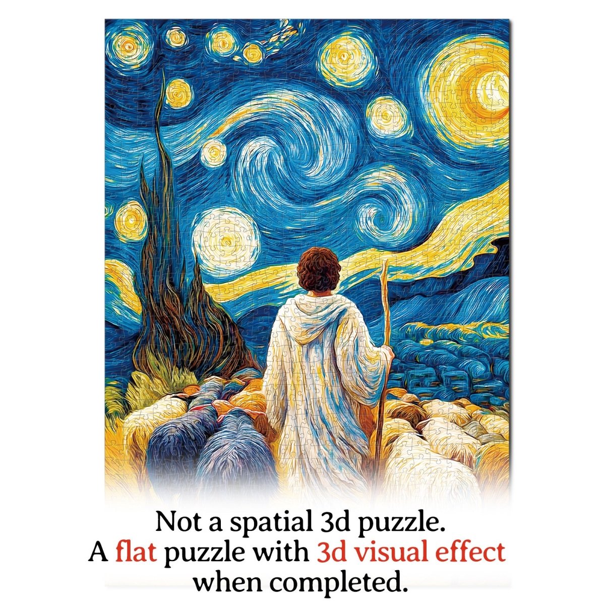 Artistic 1000 - Piece Cardboard Jigsaw Puzzle - Jesus Christ - KAAYEE Puzzle