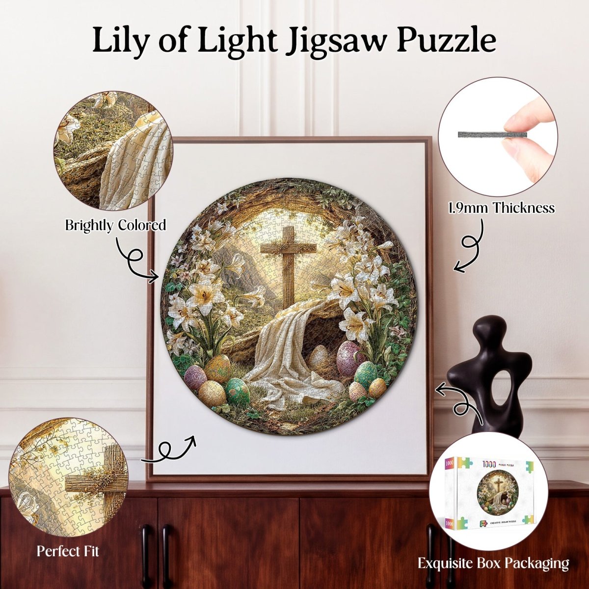 Artistic 1000 - Piece Cardboard Jigsaw Puzzle - Lily of Light - KAAYEE Puzzle