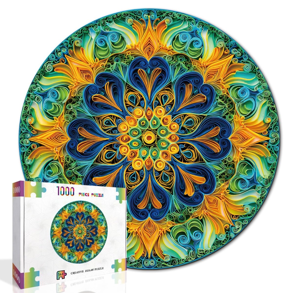 Artistic 1000 - Piece Cardboard Jigsaw Puzzle - Mystic Mandala - KAAYEE Puzzle