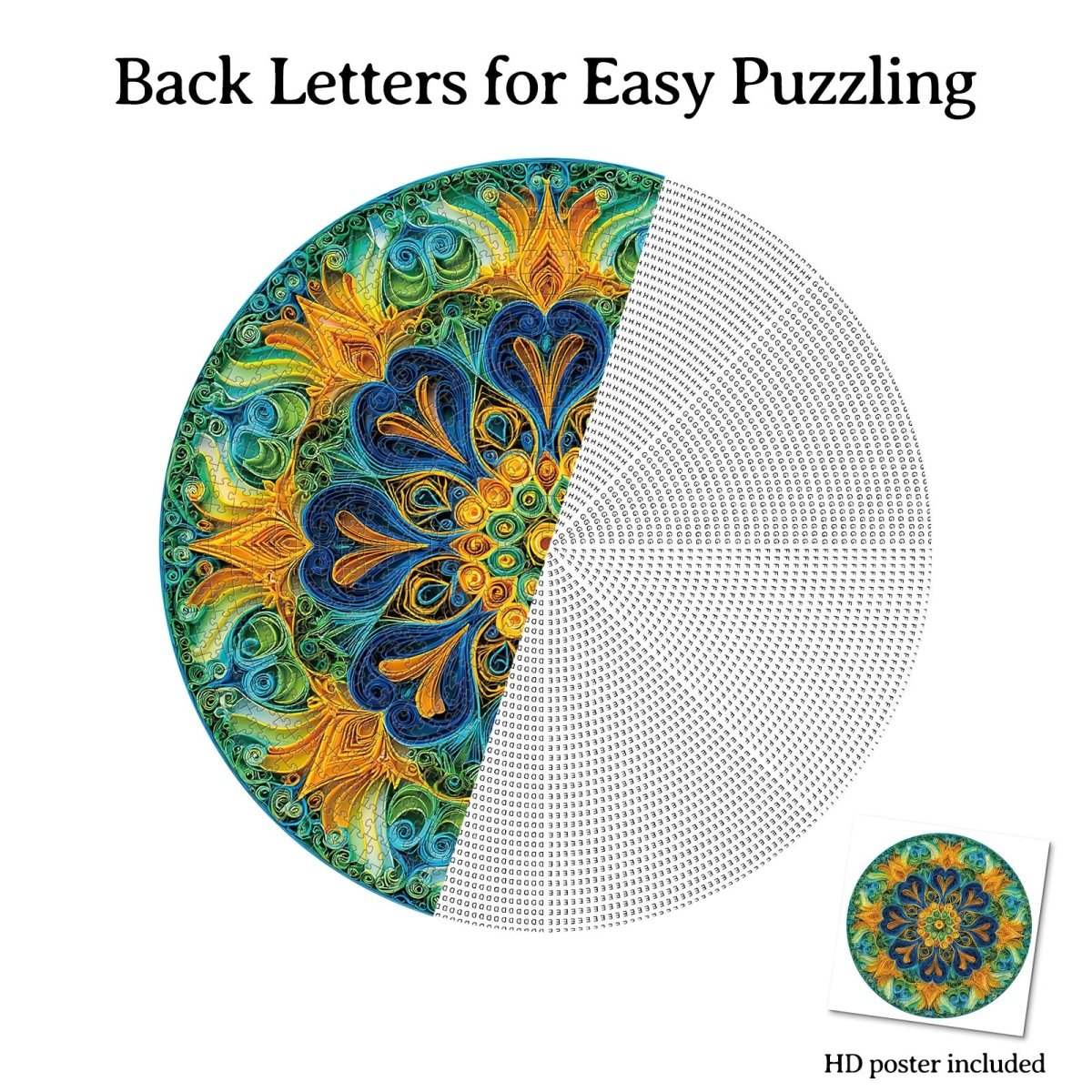 Artistic 1000 - Piece Cardboard Jigsaw Puzzle - Mystic Mandala - KAAYEE Puzzle