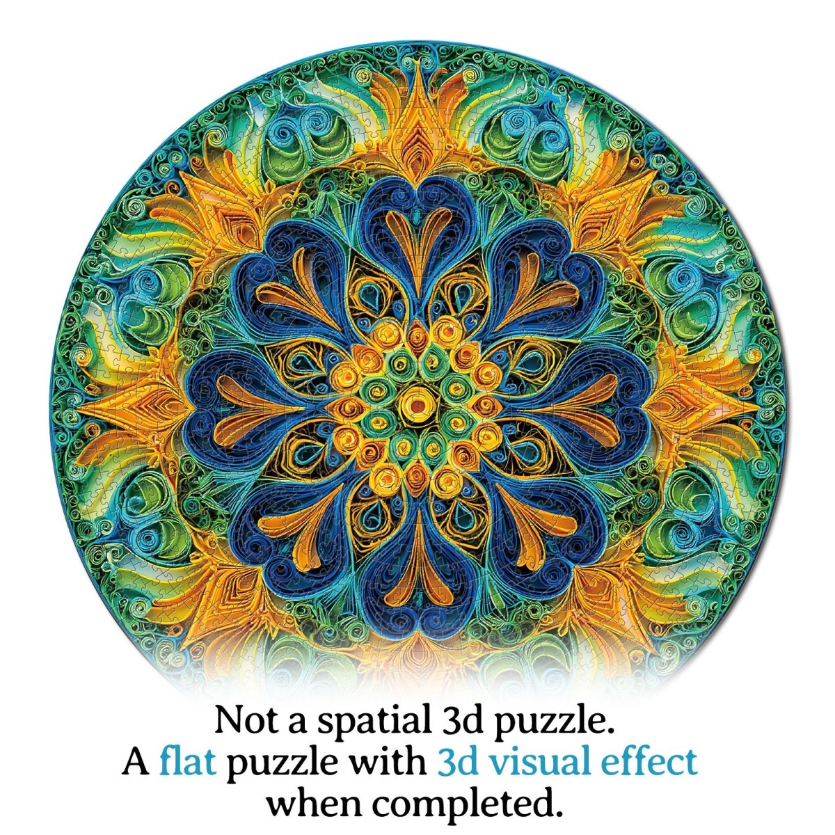 Artistic 1000 - Piece Cardboard Jigsaw Puzzle - Mystic Mandala - KAAYEE Puzzle