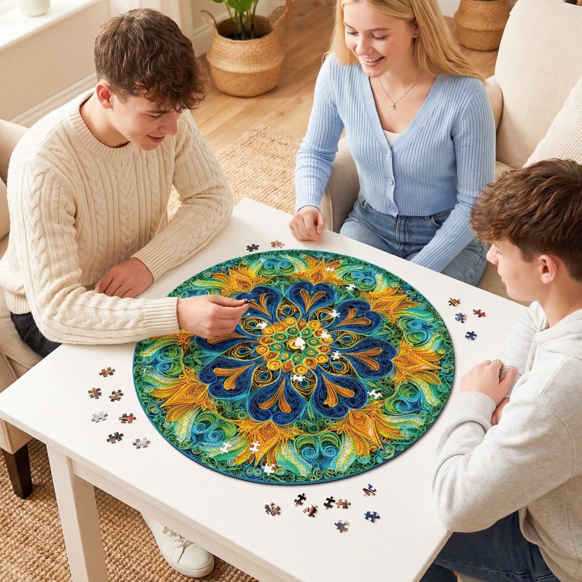 Artistic 1000 - Piece Cardboard Jigsaw Puzzle - Mystic Mandala - KAAYEE Puzzle