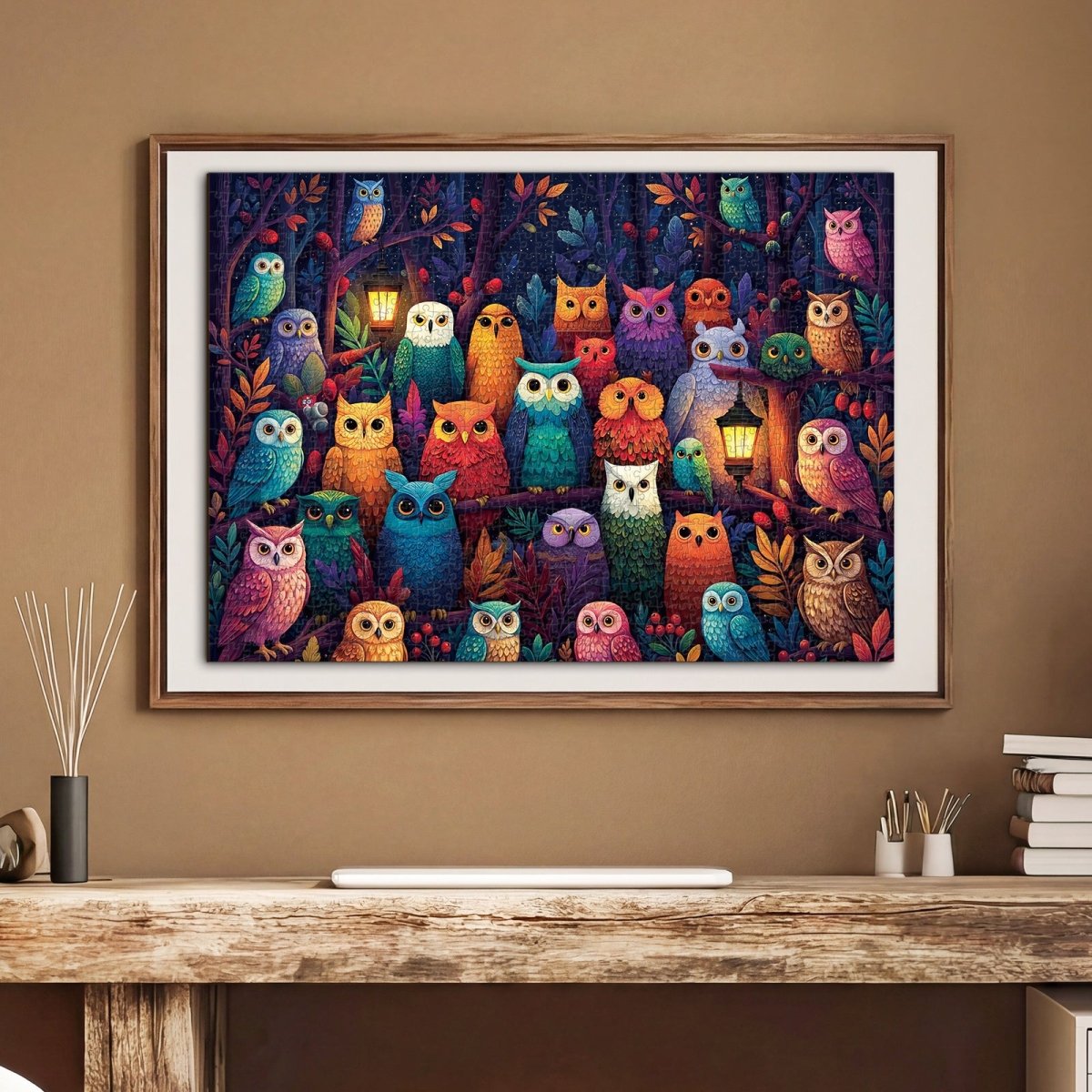 Artistic 1000 - Piece Cardboard Jigsaw Puzzle - Owl Grove - KAAYEE Puzzle