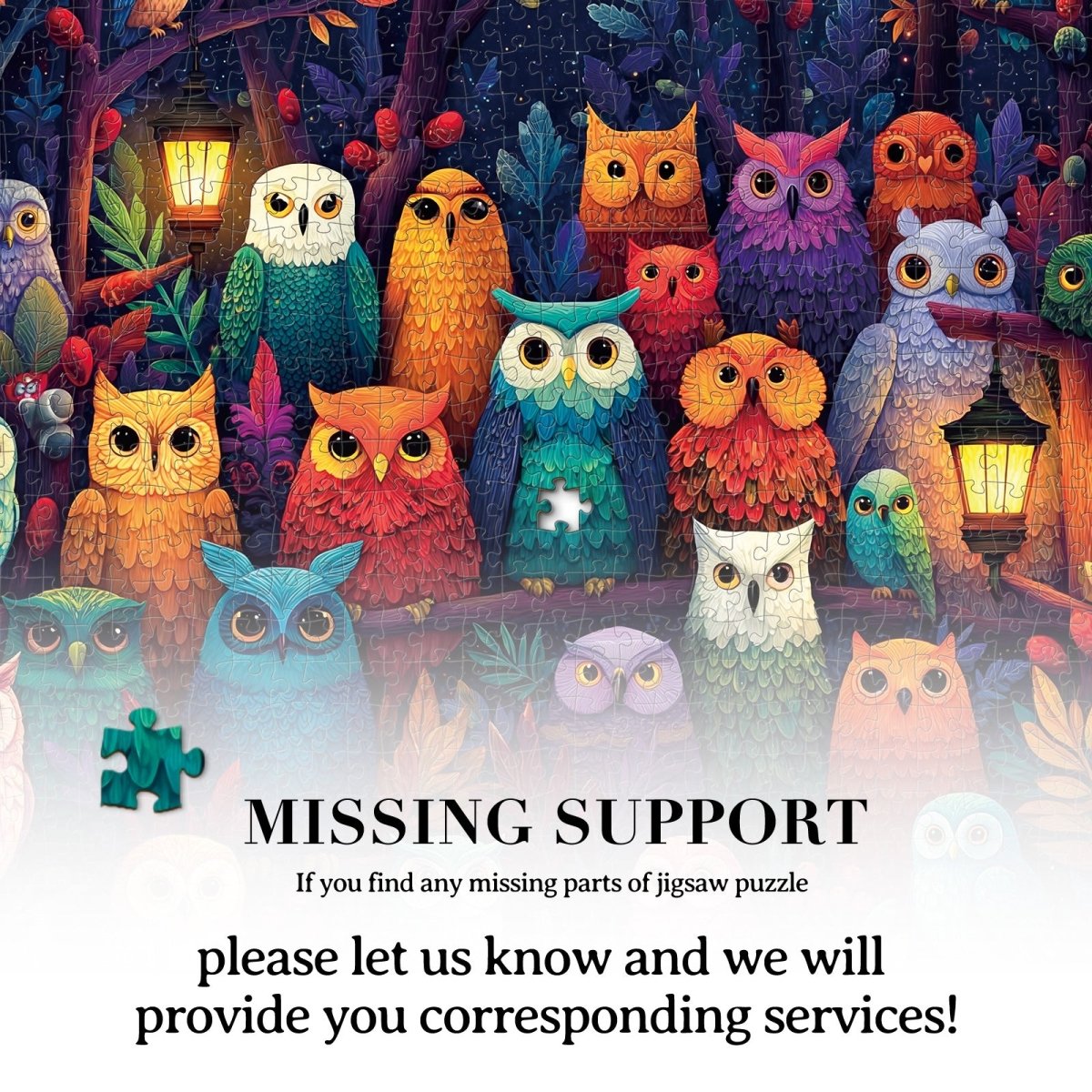 Artistic 1000 - Piece Cardboard Jigsaw Puzzle - Owl Grove - KAAYEE Puzzle