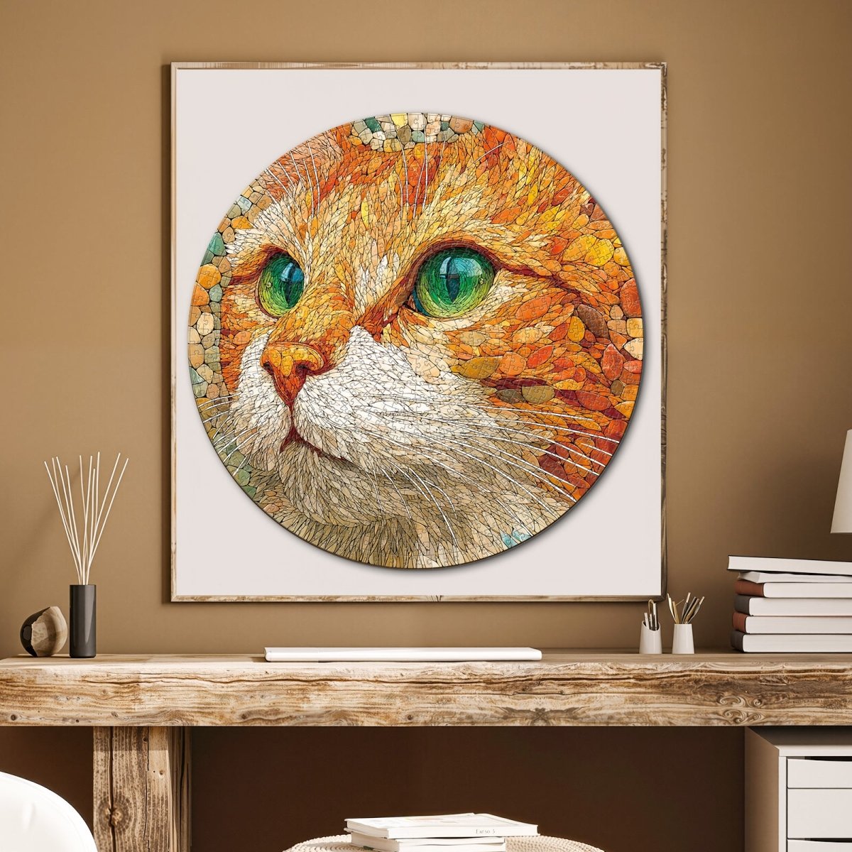 Artistic 1000 - Piece Cardboard Jigsaw Puzzle - Pebble Cat - KAAYEE Puzzle