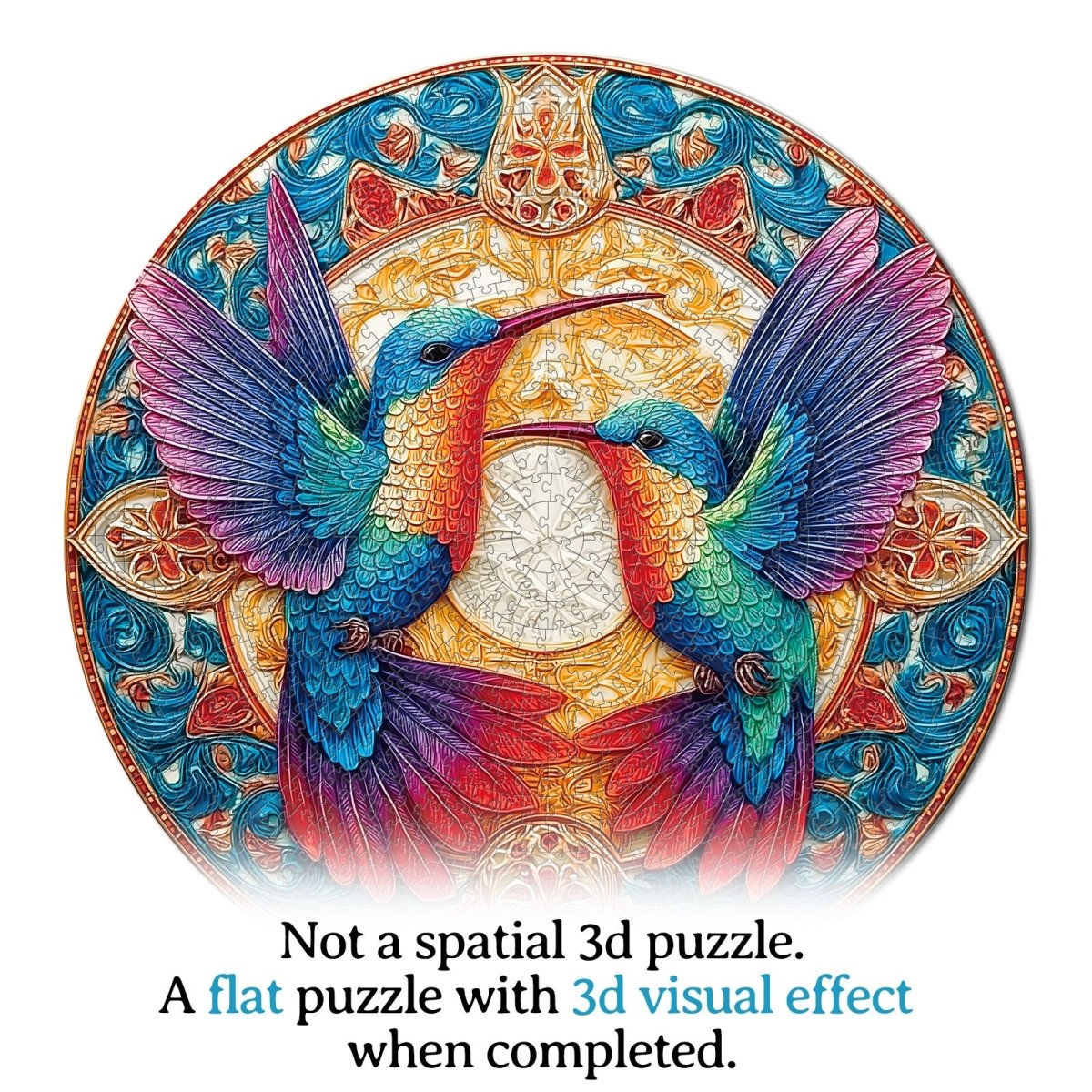 Artistic 1000 - Piece Cardboard Jigsaw Puzzle - Sacred Wings in Light - KAAYEE Puzzle