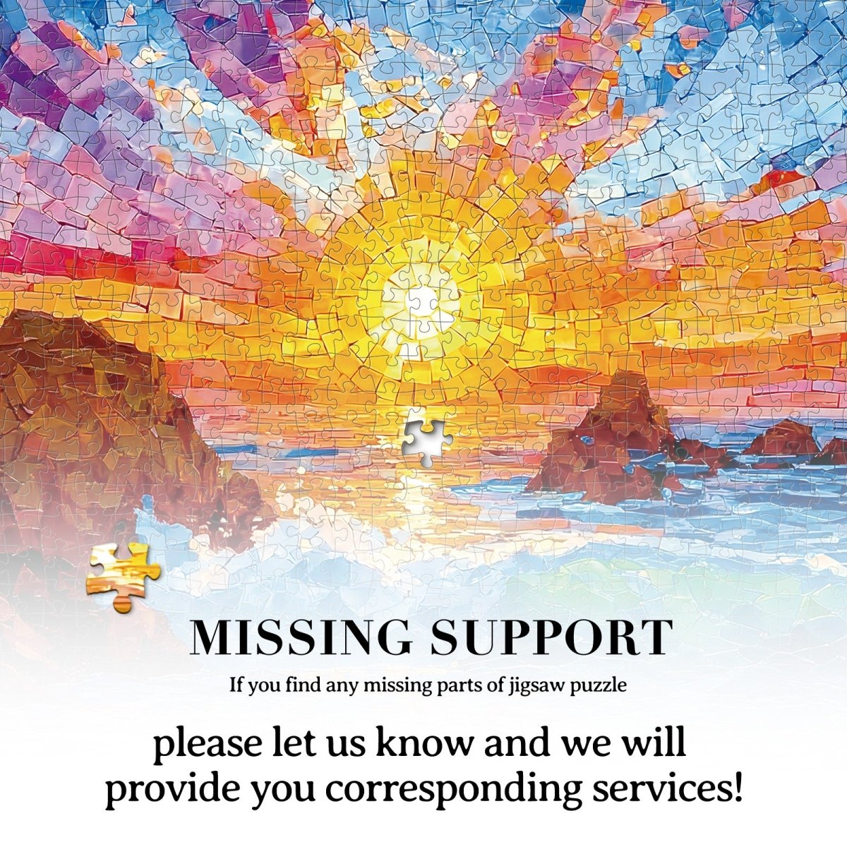 Artistic 1000 - Piece Cardboard Jigsaw Puzzle - Sea Glass Beach - KAAYEE Puzzle