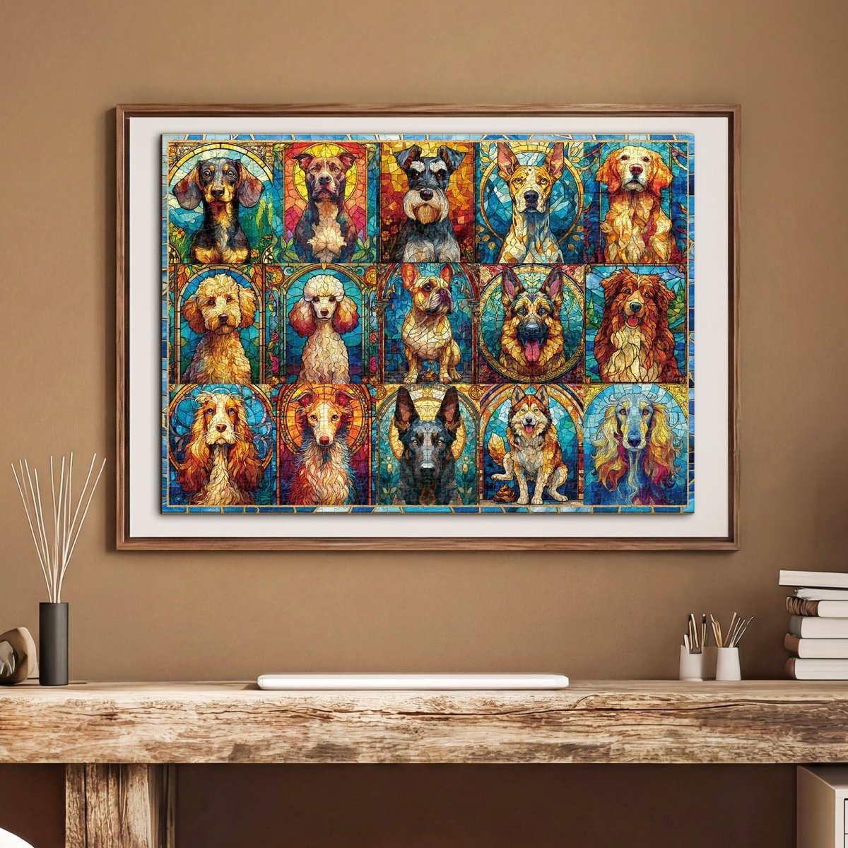 Artistic 1000 - Piece Cardboard Jigsaw Puzzle - Sea Glass Dog - KAAYEE Puzzle