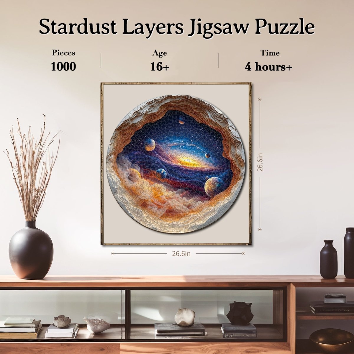 Artistic 1000 - Piece Cardboard Jigsaw Puzzle - Stardust Layers - KAAYEE Puzzle