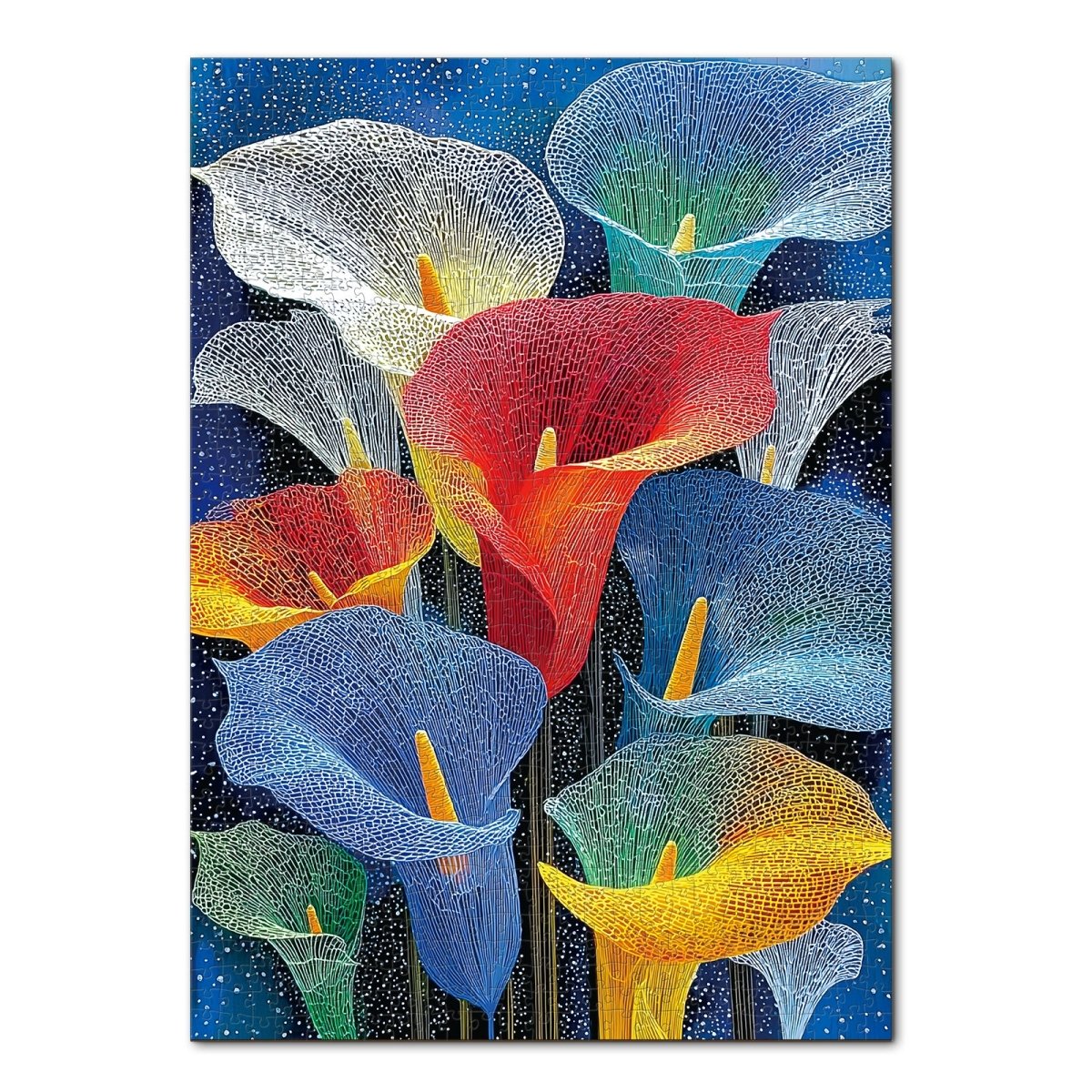 Artistic 1000 - Piece Cardboard Jigsaw Puzzle - Starlit Calla - KAAYEE Puzzle