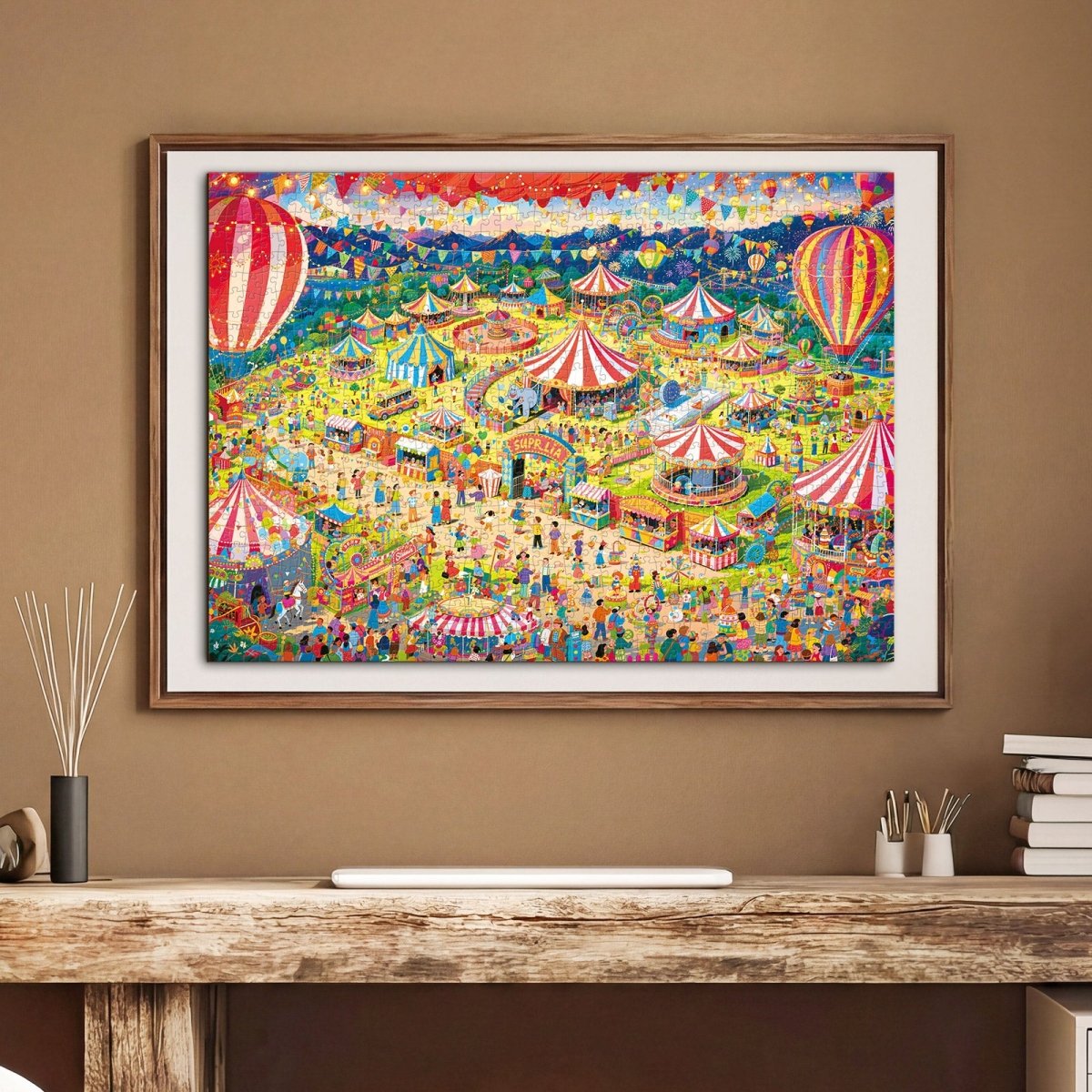 Artistic 1000 - Piece Cardboard Jigsaw Puzzle - Starlit Circus - KAAYEE Puzzle