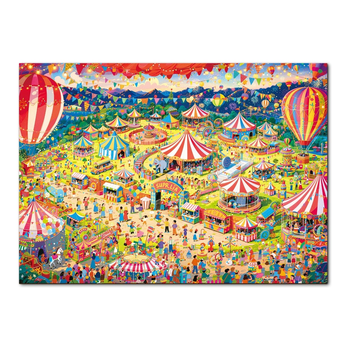 Artistic 1000 - Piece Cardboard Jigsaw Puzzle - Starlit Circus - KAAYEE Puzzle