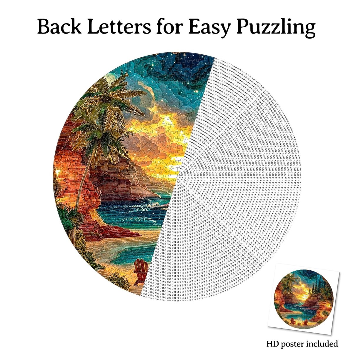 Artistic 1000 - Piece Cardboard Jigsaw Puzzle - Sunset Cove - KAAYEE Puzzle