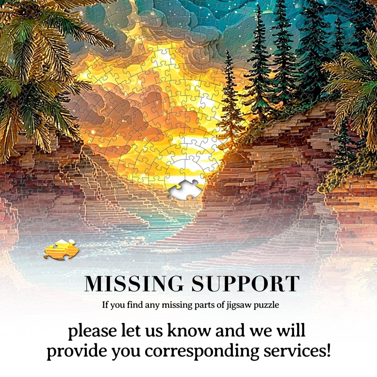 Artistic 1000 - Piece Cardboard Jigsaw Puzzle - Sunset Cove - KAAYEE Puzzle